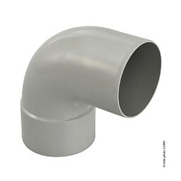 Coude 87.3° Pvc Gris Girpi, Dév.33 Cm Diam.100 Mm