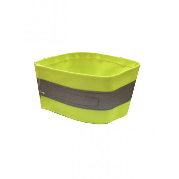 Brassard jaune avec bande réfléchissante