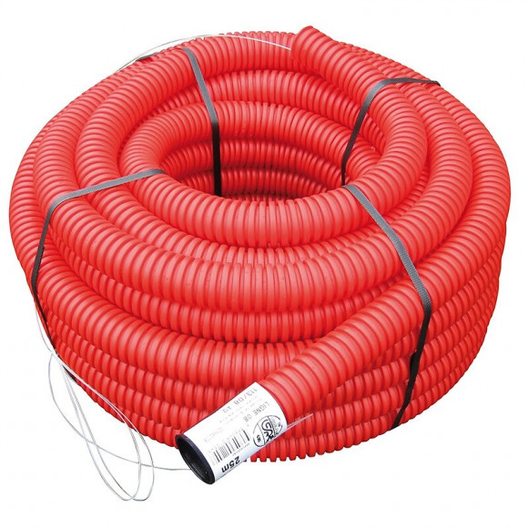 Gaine TPC rouge D.63 couronne 25m