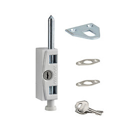 Verrou de porte laqué blanc