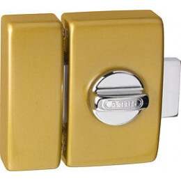 Verrou D6 cylindre / bouton 45mm bronze avec cales