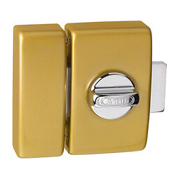 Verrou D6 cylindre / bouton 45mm bronze avec cales