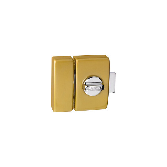 Verrou D6 cylindre / bouton 45mm bronze avec cales