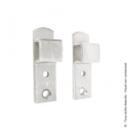 Lot de 2 supports de barre fermé