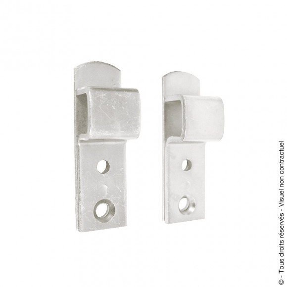 Lot de 2 supports de barre fermé