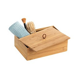 Boîte SDB avec couvercle L Terra, bambou