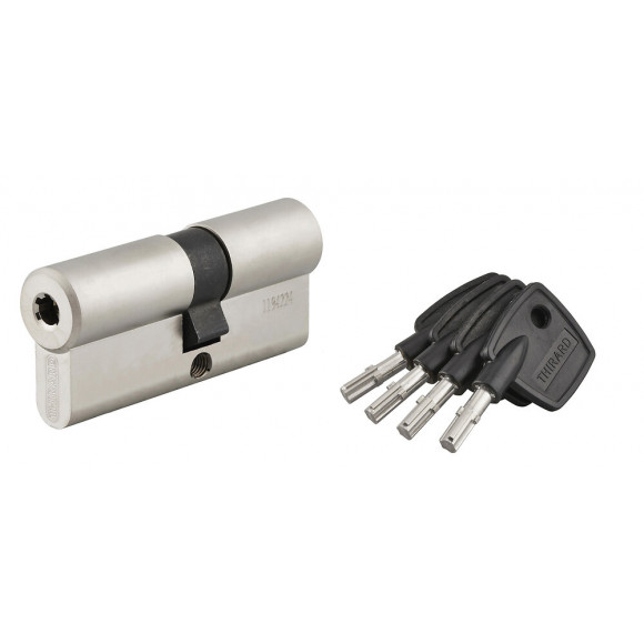 Cylindre pompes 33x43mm nickel velours 4 clés