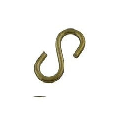 6 esses égales ouvertes acier laitonné D. 3 mm.