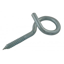 Crochet de gymnase vis à bois acier zingué