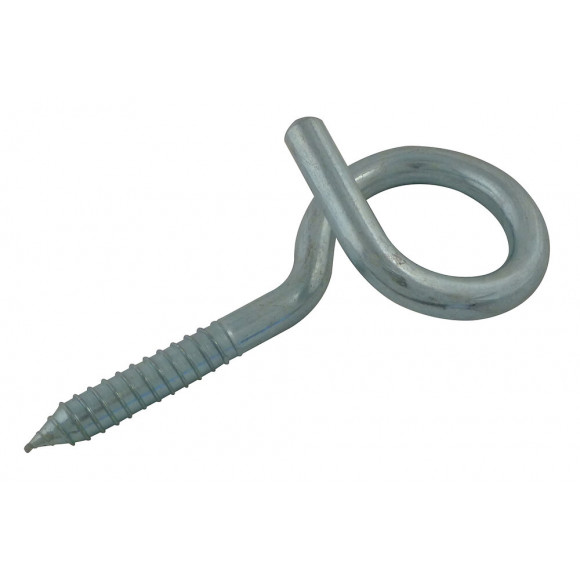 Crochet de gymnase vis à bois acier zingué