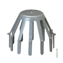 Crapaudine Gris Pvc D.80mm