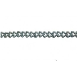 Chaîne torse soudée maillon court acier zingué D. 2,5 m L. 4 m.