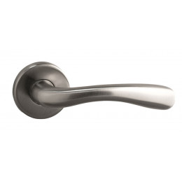 Garniture sur rosace alma zamak nickel mat bec de cane