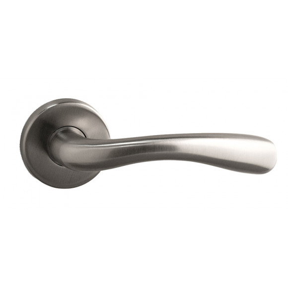 Garniture sur rosace alma zamak nickel mat bec de cane