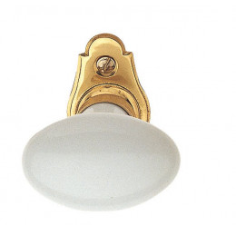 Crémone porcelaine platine nickel mat entraxe 43mm