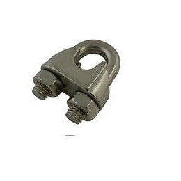 Lot de 2 serres-câble 2 boulons inox diamètre 4 mm VISO