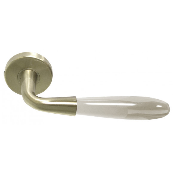 Poignée de porte SOFOC Arc-en-ciel aluminium translucide sur rosace