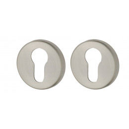 Paire de rosaces D.50 lisse inox