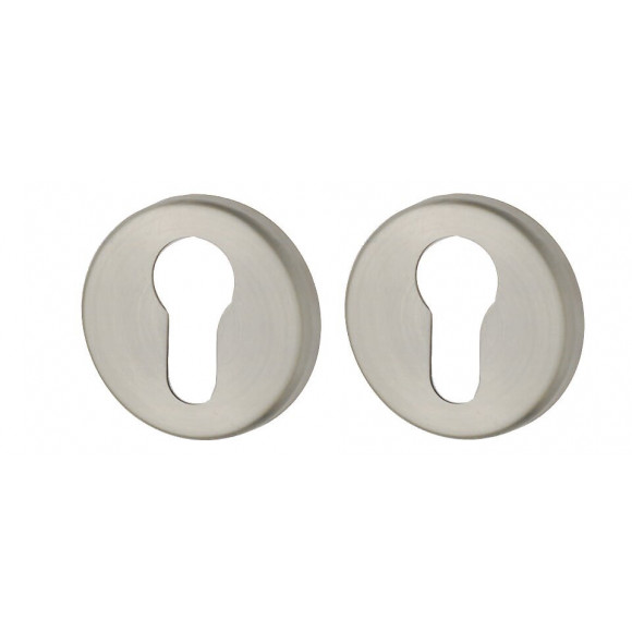 Paire de rosaces D.50 lisse inox