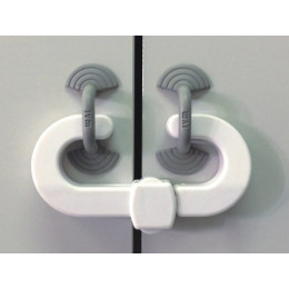 Bloque meuble U en plastique blanc Longueur 120mm largeur 65mm