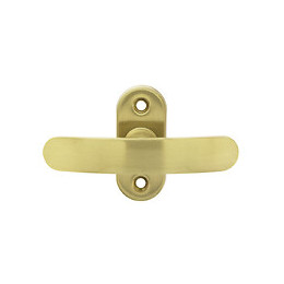 Bouton de fenêtre Eva laiton poli satiné