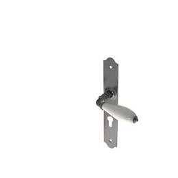 Garniture sur plaque Rustic fer patiné cylindre