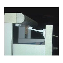 Bloque meuble à ressort plastique blanc longueur 65mm