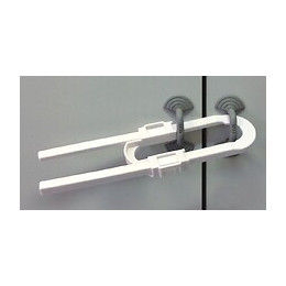 Bloque meuble U en plastique blanc Longueur 210mm hauteur 60mm