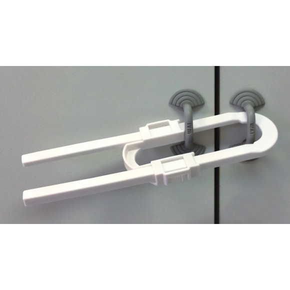Bloque meuble U en plastique blanc Longueur 210mm hauteur 60mm