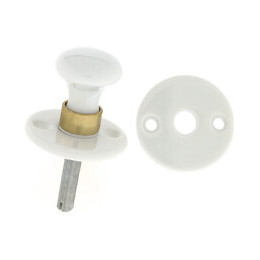 2 rosaces porcelaine blanches à condamnation D.50