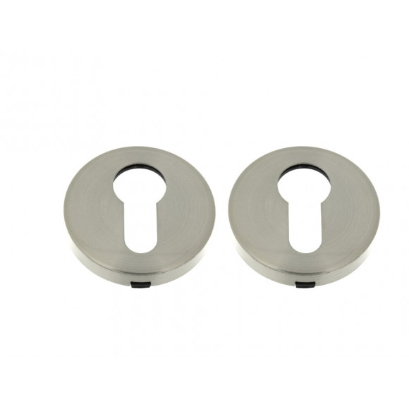 2 rosaces laiton nickel perçage cylindre D.50