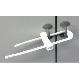 Bloque meuble U en plastique blanc Longueur 230mm largeur 60mm