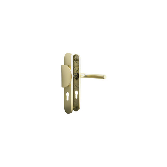 Poignée de porte SOFOC Palière aluminum champagne perçage cylindre