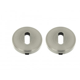 2 rosaces laiton nickel à trou de clé D.50