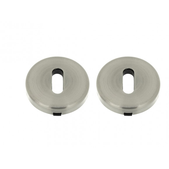 2 rosaces laiton nickel à trou de clé D.50