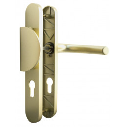 Poignée de porte SOFOC Palière aluminum champagne perçage cylindre