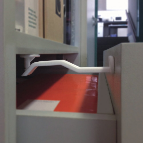 Bloque tiroir plastique blanc Longueur 85mm largeur 38mm