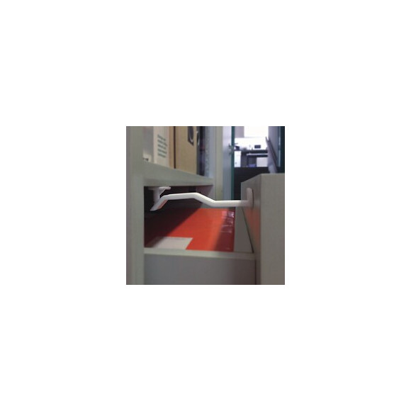 Bloque tiroir plastique blanc Longueur 85mm largeur 38mm