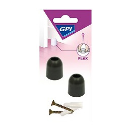 Butée Souple Noir D.23mm x2