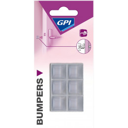 Bumper Poignée de Porte Transparent 19x19mm x6