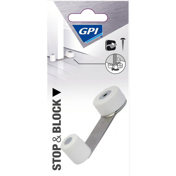 ArrÃªtoir Double Fonction Blanc/MÃ©tal