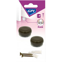 Butée élastique Marron Petit Modèle x2