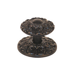 Bouton Marguerite en fonte laqué noir