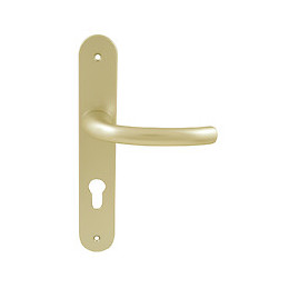 Ensemble poignées Celton à trou de cylindre champagne entraxe 195mm