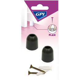 Butée Souple Noir D.23mm x2