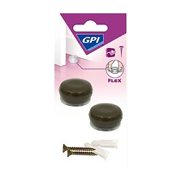 Butée élastique Marron Petit Modèle x2