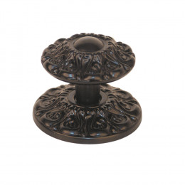 Bouton Marguerite en fonte laqué noir