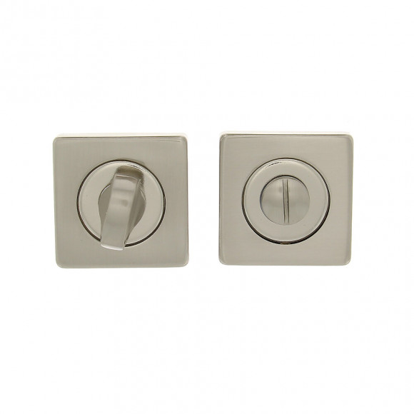 2 rosaces carrées condamnation-déconda nickel mat