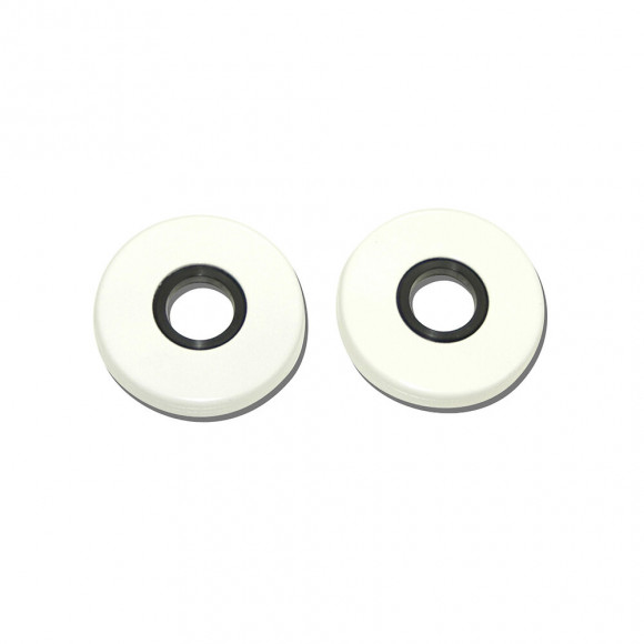 2 rosaces en aluminium à Bec de Cane blanc