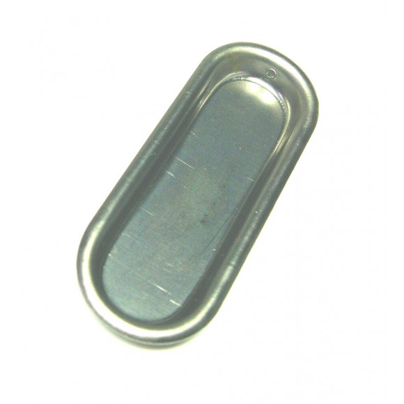 Poignée entaille inox 68x21x8mm